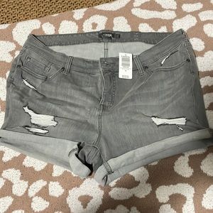 Gray Distressed shorts
